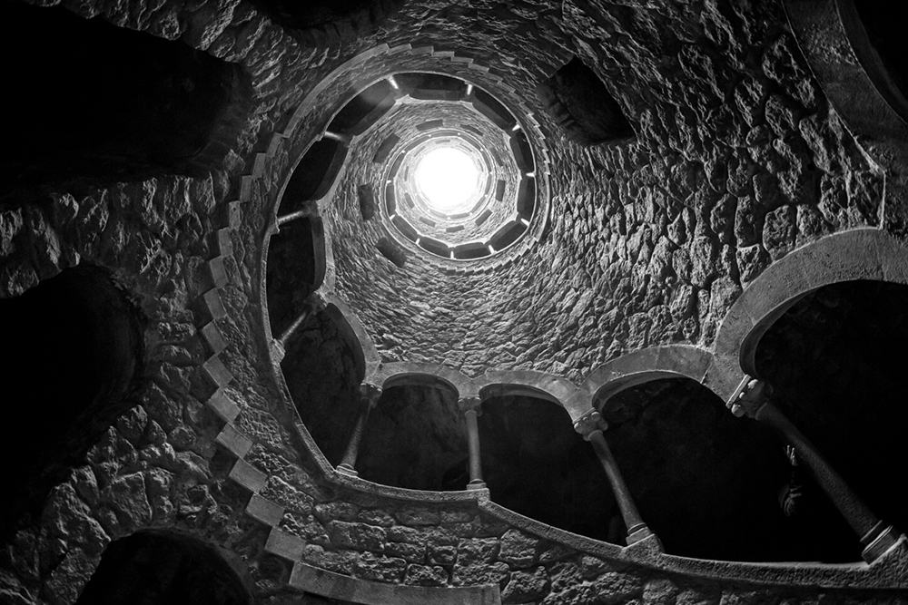 Michele Catena Quinta da Regaleira spiral staircase and well