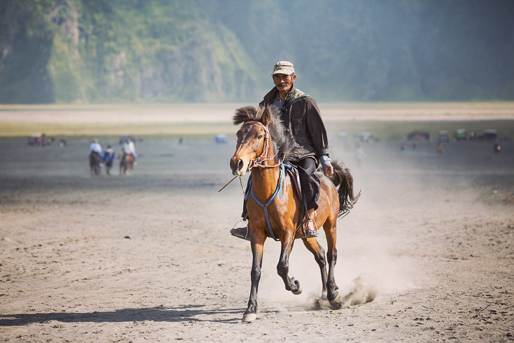 Michele Catena Horse Rider Bromo Indonesia